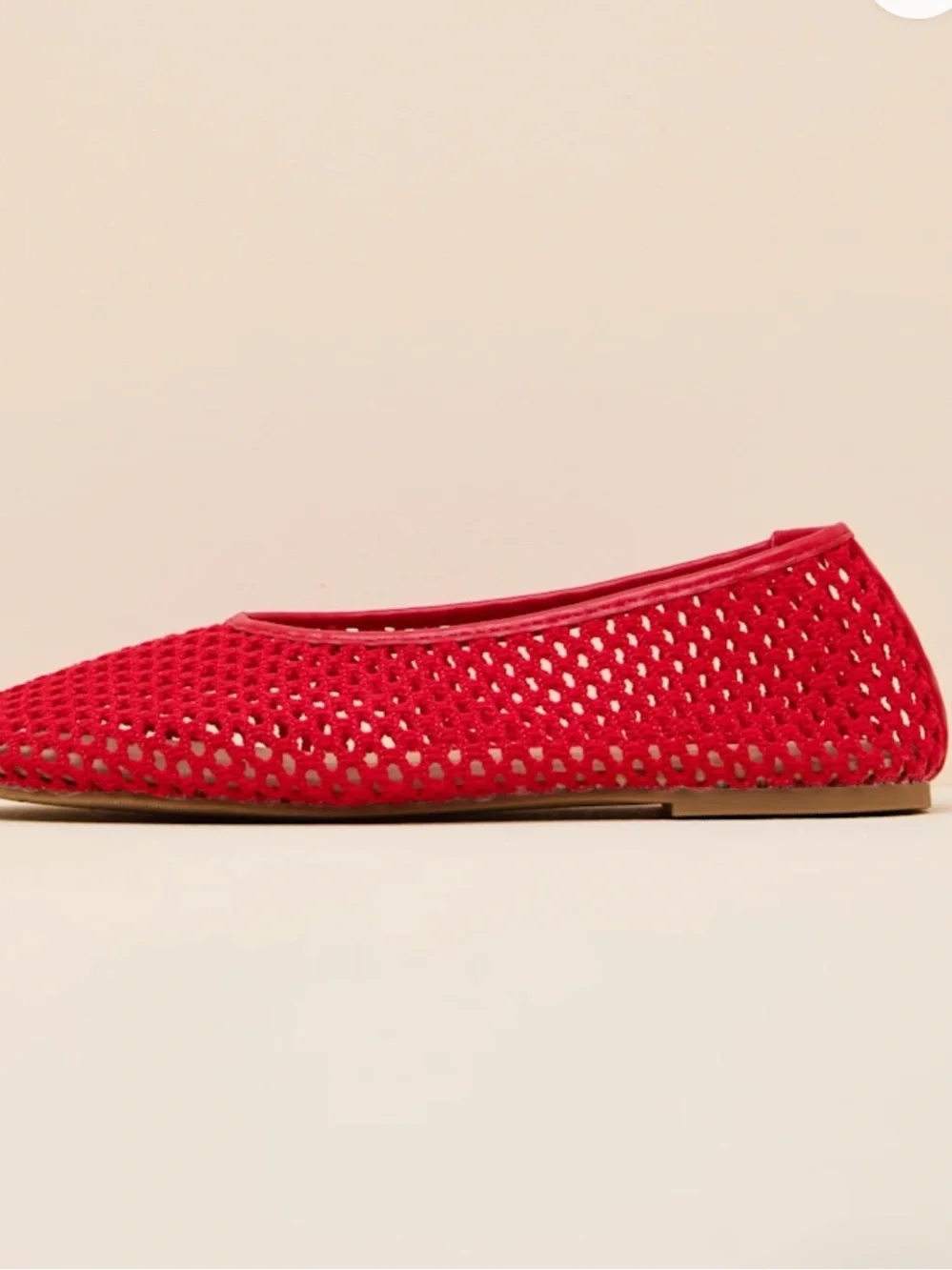 Coconuts by Matisse Marta Red Mesh Ballet Flats Shoes Size 9M New in Box $70